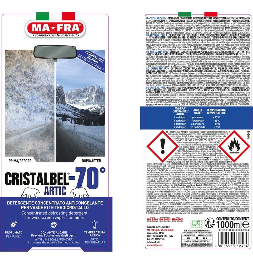 MA-FRA CRISTALBEL ARCTIC -70°C – 1 L