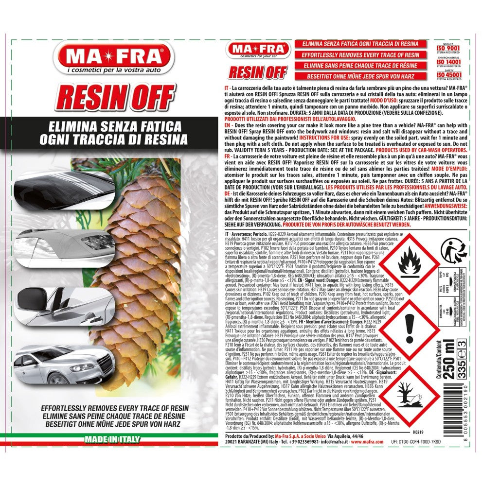 MA-FRA RESIN OFF – 250 ML
