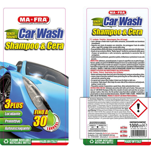 MA-FRA CARWASH SAMPOO & CERA – 1 L